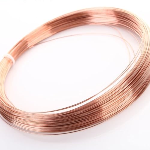 COYOUCO Soft Copper Wire, 1.3/1.6Mm Diameter, 1M Length, Bare Solid Copper Wire for Crafting, Jewelry, Electrical, Industry,1.3mm*1m