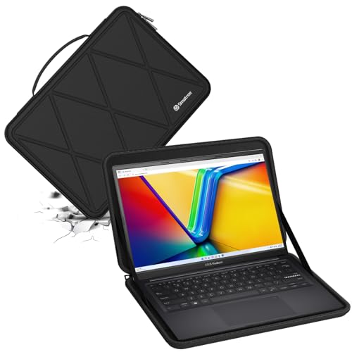 Image of Smatree 14 inch Laptop Hard EVA Sleeve Case, Anti-Shock, Splash-Resistant Nylon, Soft Scratch-Free Lining, YKK Zipper, Lightweight & Durable (X8248)