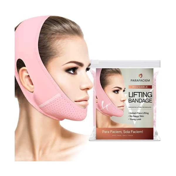 ParaFaciem wiederverwendbare V-Linienmaske, Gesichts-Schlankheitsgurt, Doppelkinn-Reduziermaske, Lifting-Maske…