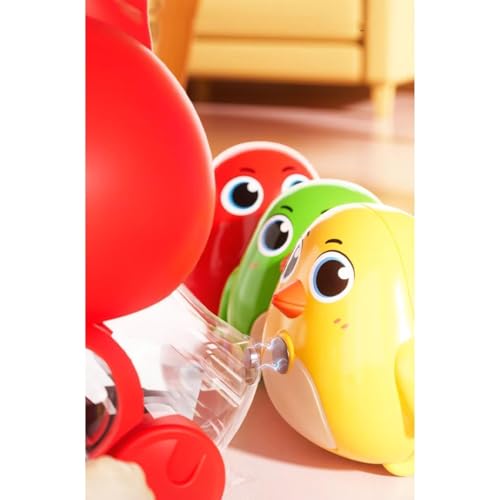 Image of Chicken Toy for Kids, Magnetic Hen with Chick, Wind-up Crawling Duck, Cute Walking Chicken Toy, Toddler Spring, Baby Crawling for Boys and Girls, Animal Wind up Toy Set (Multicolor)