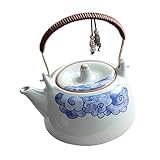 Maison : cette théière design traditionnel et moderne, ajoutant une touche décorative à votre maison et rehaussant votre style de vie, théière en céramique, théière bouilloire