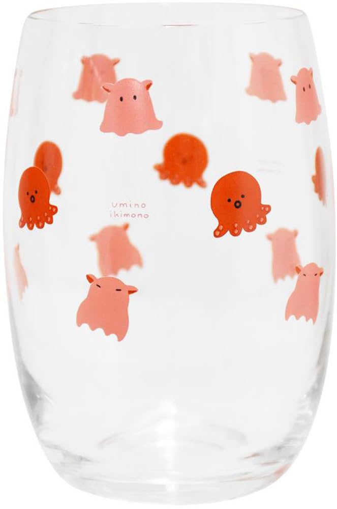 Amazon.co.jp: 逸品社 uminoikimono グラス メンダコ 390ml 43026