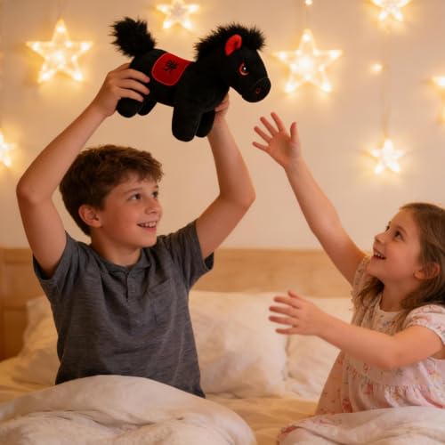 Cheval en peluche de collection aux finitions soignées