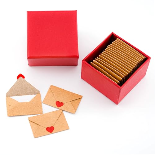 Image of Blank I love you Valentines day Cards and Envelopes - Mini Envelopes with Love Notes, Valentine's Day Gifts, Love Card for Her, Valentine Gifts for Him, DIY Valentine Cards and I Love You Notes