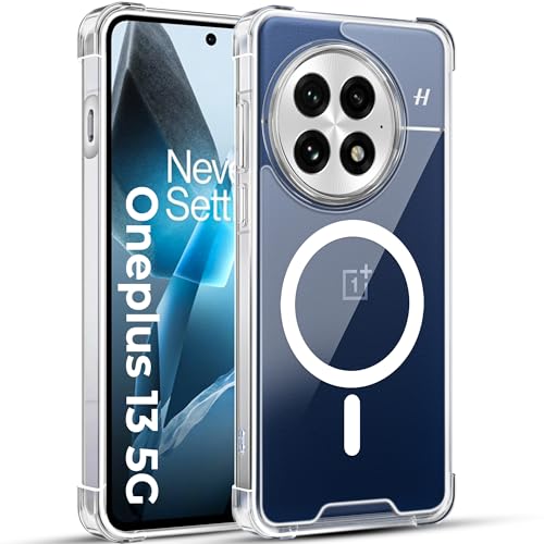 Image of A rtistque Clear Back Cover Case for OnePlus 13 Compatible with Mag-Safe| Acrylic | Transparent Case | Shockproof TPU | Stylish Protective Design | Oneplus 13 Back Cover - Transparent