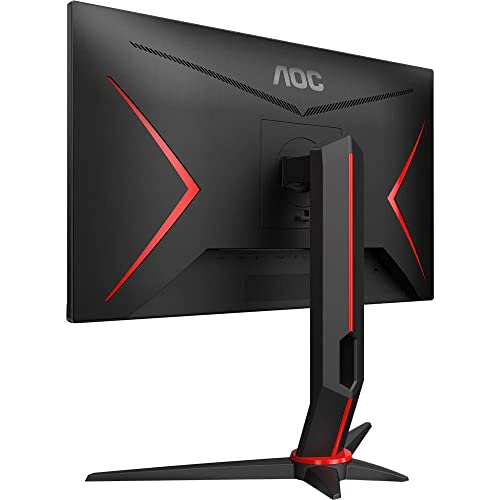 AOC, 24G2/BK, Monitor Gamer Hero 24' 144Hz IPS 1ms AMD FreeSync 24G2, COR PRETA/VERMELHA glide