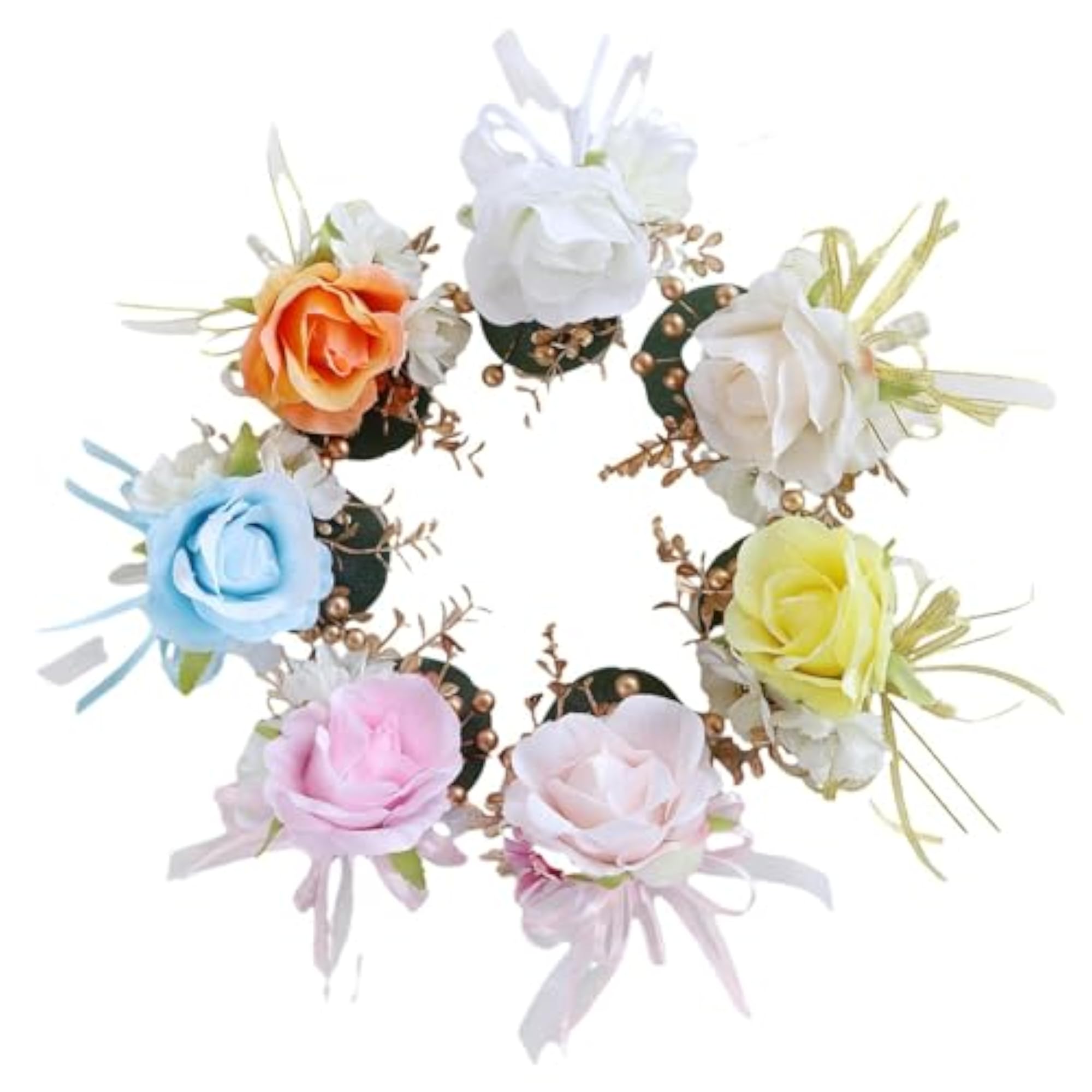 2x Wedding Flower Boutonniere Romantic Brooch Suit Pin