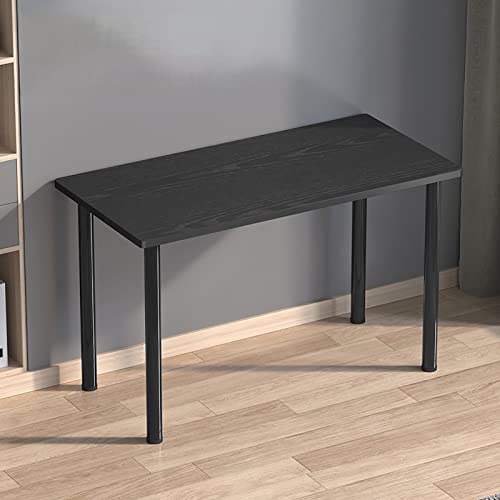 RiouPsithuric Escritorio de computadora Moderno y Sencillo para Oficina en casa y Juegos, Mesa de Estudio Resistente para Espacios pequeños, 120 x 60 x 75 cm (47 x 24 x 29 Pulgadas), Acabado neg