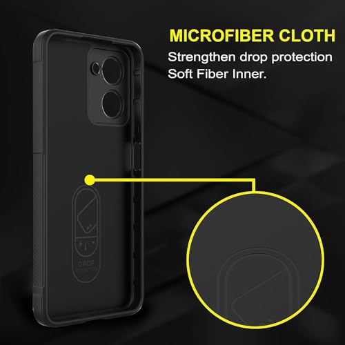 Image of Back Cover for Vivo T3 Lite 5G | Full Camera Protection | Liquid Silicon Case | Flexible Bumper Case for Vivo T3 Lite 5G / Y18 4G / Y18e 4G / Y28s 5G / Y28e 5G / Y03 4G / Z9 Lite 5G (Black)