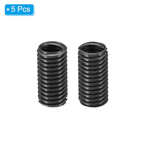 image for PATIKIL Grade 8.8 Carbon Steel Threaded Repair Insert Nut, 5pcs M8x1.2