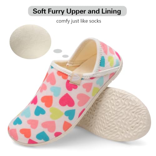 Image of Spesoul Fuzzy House Slippers for Women Men Indoor Closed Back Lightweight Cozy Faux Furry Lining Barefoot House Shoes Slipper Socks for Bedroom Home Office Yoga Outdoor Walking Shoes
