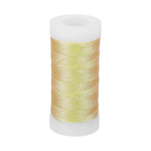 Hilo metálico para bordar 100 yardas, color dorado miniatura 1