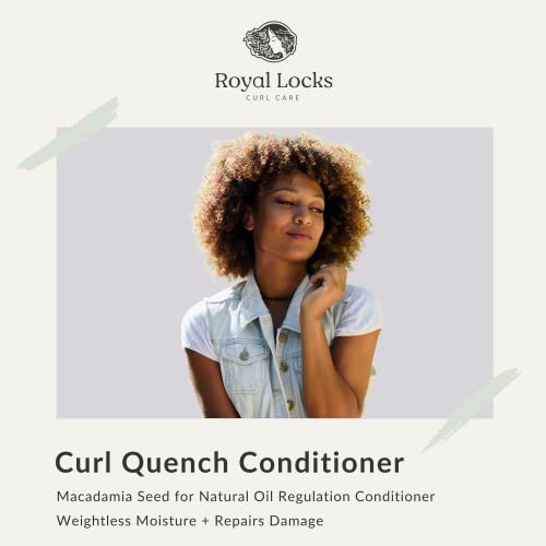Royal Locks-Curl Quench Conditioner | Curly Hair Conditioner With Argan Oil, Provides Hydration & Damage Repair, For Wavy & Curly Hair, Sulfate & Paraben Free New & Improved Formula (12 Fl Oz) #TOP3