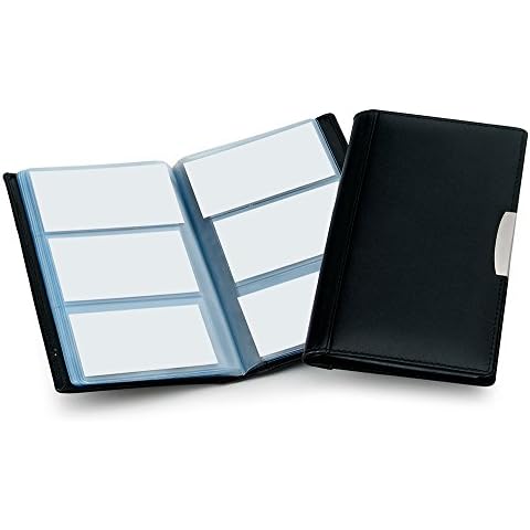 Tarjetero de piel Cescahide para 72 tarjetas de visita Cover