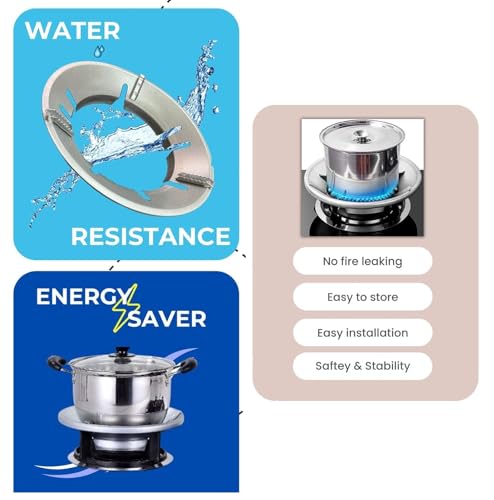 Image of gas saver burner stand gas stove stand for kitchen |gas stove burner stand | energy saving gas stove stand | gas burner stand round | gas saver burner stand waste pipe | waste pipe (1)