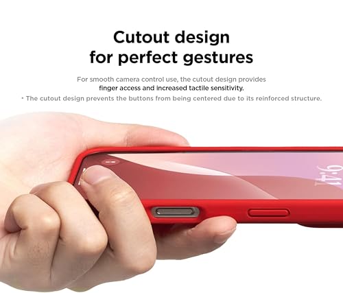 Image of SBMS Silicone Case for iPhone 17 6.3-Inch, Silky-Soft Touch Full-Body Protective Phone Case, Shockproof Back Cover for iPhone 17 (Red)