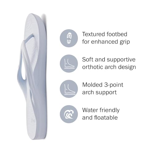 Image of Sanuk Palmer Arch Support Flip Flops for Women - Water Friendly, Floatable & Lightweight | Non-Slip Grip | Pool & Beach Sandals for Women