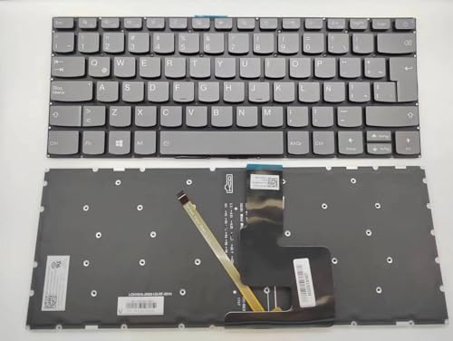 Computación, Personal Computer Teclado de repuesto para portátil con diseño latinoespañol para Lenovo IdeaPad 320-14ISK 320-14IKB 320-14 14AST 120S-14IAP 520S-14IKB S145-14 Gris (con...