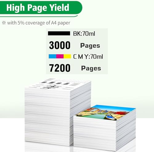 Image of ANG 057 Refill Ink Suitable for L8050, L18050, L8150W Printers (Black Cyan Magenta Yellow Light Cyan Light Magenta)