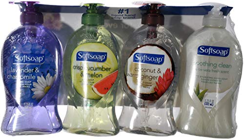 SoftSoap Liquid Moisturizing Hand Soap, Variety Pack, 11.25 Ounces each (Pack of 4)