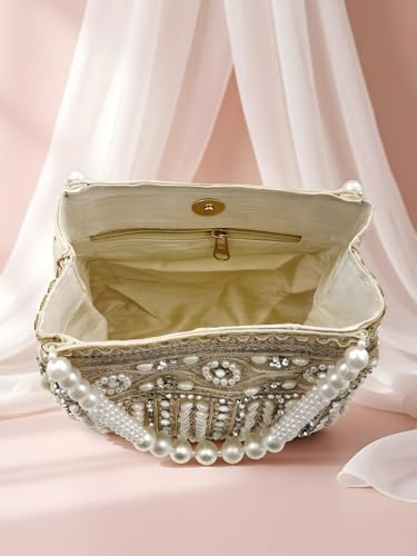 Image of Adiva Potli Handbags For Women | Potli Bags For Ladies For Wedding | Potli Bags For Women | Wedding Bags For Woman | Batwa Potlis Hand Bag | Designer Potli Bag For Ladies For Marriage