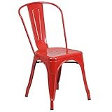 Flash Furniture Metal Chair, Red