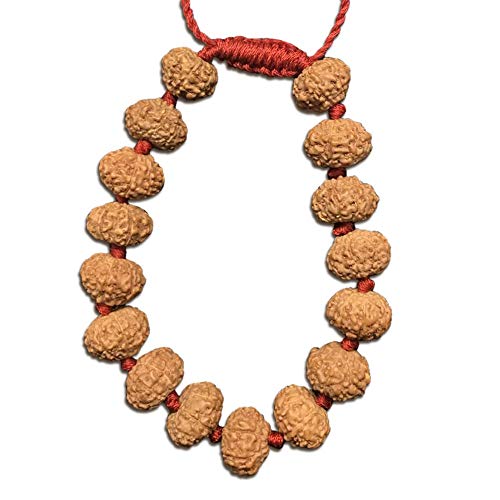 Bracelet en fil indonésien 8 Mukhi avec perles sélectionnées de 9 mm à 10 mm