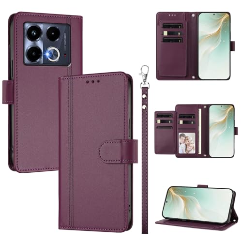 �X�}�z�P�[�X �Ή��@�� for Infinix Note 40 5G �X�}�z�P�[�X�y�E�H���b�g�f�U�C�� �f���A���J�[�h�X���b�g �L���b�V�� �t���b�v���X�^���h �����h�~�zViolet