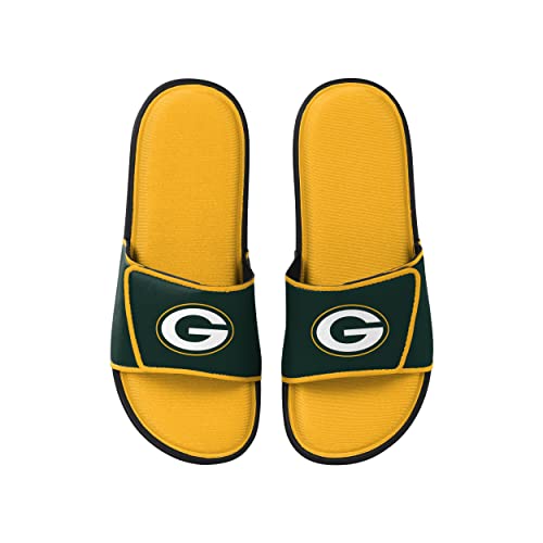 FOCO Green Bay Packers NFL Mens Foam Sport Slide - M4