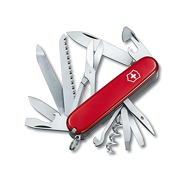 Victorinox Ranger Taschenmesser (21 Funktionen, Metallsäge, Holzmeissel, Schere) rot – Bild 3