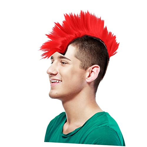 ROMISBABA Mohawk Wig Hair Short Mohawk Wig for Halloween Cosplay Carnival Performance