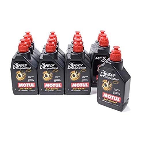 Motul 105779 Set of 12 Gear Competition 75W-140 Transmission Fluid 1-Liter Bottles