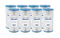 IPW Industries Inc. Whole House Water Filter Replacement for FXHSC, R50-BBSA, R50-BB and WFHDC3001, W50PEHD, and GXWH40L - Pack of 8