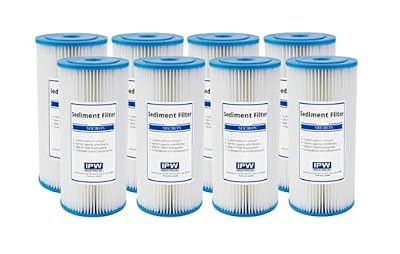 IPW Industries Inc. Whole House Water Filter Replacement for FXHSC, R50-BBSA, R50-BB and WFHDC3001, W50PEHD, and GXWH40L - Pack of 8