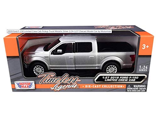 Motor Max 2019 Compatible with Ford F-150 Limited Crew Cab, Silver 79364SIL - 1/27 Scale Diecast Model Toy Car