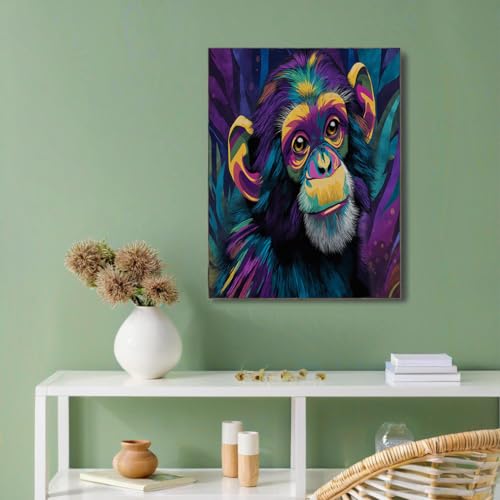 Cuadro de gorila grafiti en lienzo para llenar tu casa de alegría 2