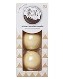 THE ORIGINAL COCOA BOMBS WHITE CHOCOLATE - U.S. MADE 3 PACK WITH MINI VEGAN MARSHMALLOWS
