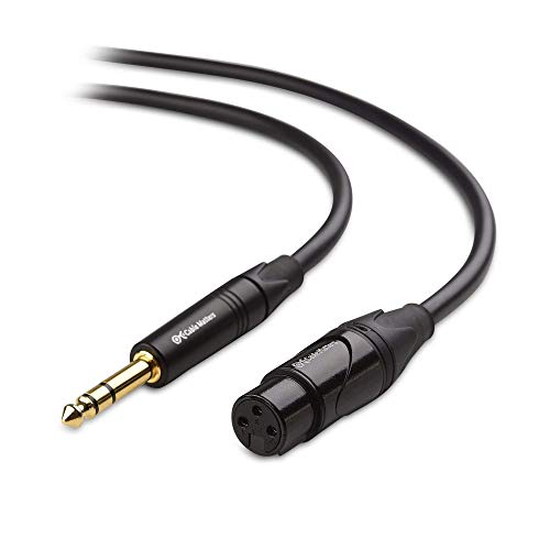 Cable Matters 2-Pack Premium Xlr To Xlr Microphone Cable 6 Feet & 1-Pack 6.35Mm (1/4 Inch) Trs To Xlr Cable #TOP5