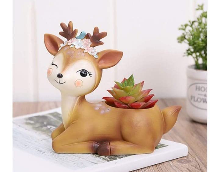 SSE Handcrafted Deer Succulent Planter Pots Flower Pot Creative Animal Home and Garden Decor (B0B3RC6KDD) Amazon Price History, Amazon Price Tracker