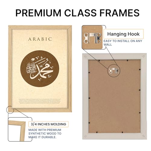 Image of ARTELLY Islamic Wall Painting for Wall Decoration, Set of 3, Arabic Calligraphy Ayatal Kursi, Living Room Bedroom Office Ramadan Decor (Art 4, 19x28 inch)