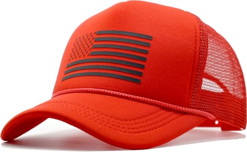 Image of 250th Anniversary American Flag Hats for Men Women, Snapback US Patriotic Trucker Hat Veterans Memorial Day Gifts