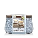 Yankee Candle® Fresh Rain Medium Outdoor Candle, Light Blue, 1 Count (Pack of 1)