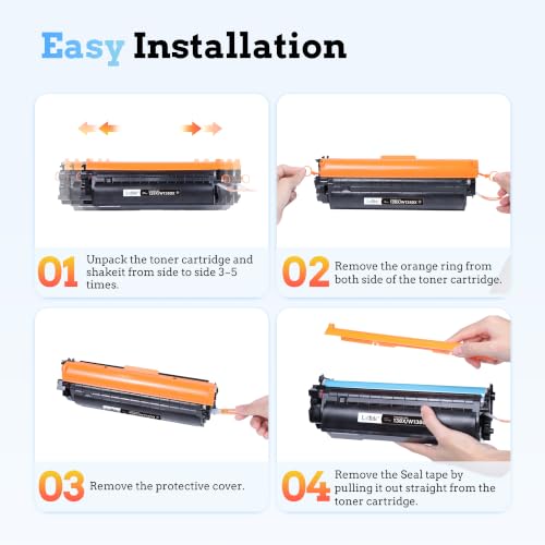 Image of 138X 138A Compatible Repalcement for HP 138X Black Laserjet Toner Cartridge | W1380A W1380X 138X Black Toner Cartridge for HP Laserjet Pro MFP 3101fdw 3101sdw 3001dw 3001fdw Printer (2 Black) with CHIP