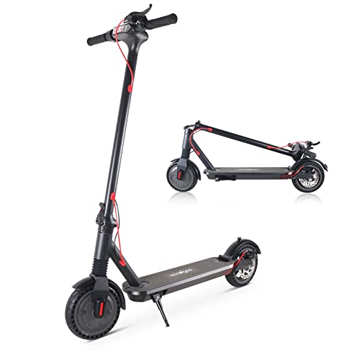 Windgoo M12 Elektroroller Kinder, 20Km/h E Roller Kinder, 20KM Reichweite, Scheibenbremse, Faltbarer E-Scooter für Teenager von 12-16 Jahren, 8,5 Zoll Wabenreifen Elektroroller, Schwarz