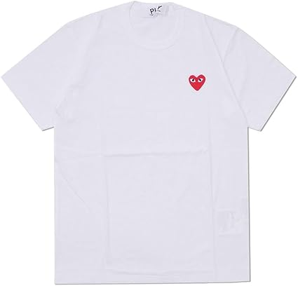 【最終値下げ】PLAY COMME des GARÇONS 赤ハート TシャツS PLAY CDG BIG ＆ MINI HEART T-SHIRT WHITE/RED プレイ コム デ