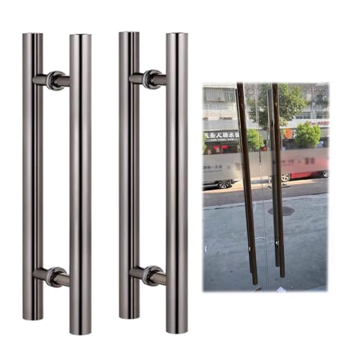 Poignées de porte de grange coulissantes en acier inox lot de 2