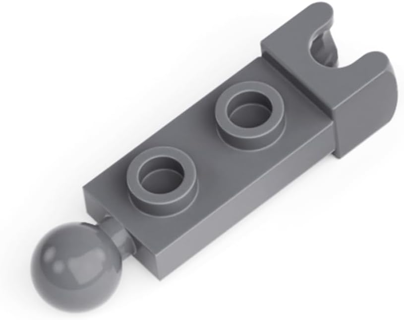 50 Piece Ball Joints Bulk, Classic Plate, Modified 1 x 2 with Tow Ball and Small Tow Ball Socket on Ends, Compatible with Lego Parts and Pieces image 3