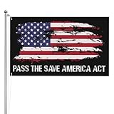 Pass The Save America Act Flag 3x5 3 Ply Outdoor Indoor Double Sided Flag
