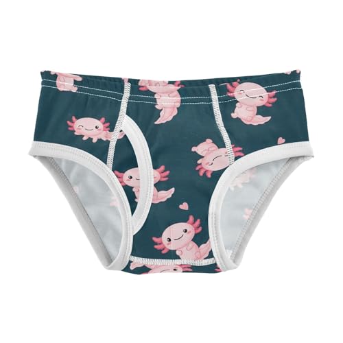 ODAWA Cute Axolotl Dark Blue Toddler Boy Briefs, Boys Underwear 2T