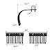 YITAMOTOR ATV/UTV Landscape Rake Implement for Removal of Rock, Grass Clumps and Debris Fits for YITAMOTOR ATV/UTV Manual Implement Lift